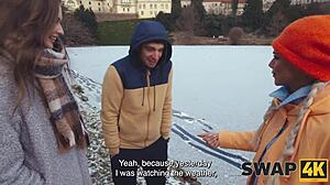 Heart-Pounding Wife Swap: Latina Beauty's First Threesome in Our Bed!