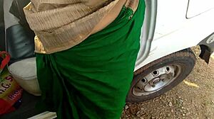 desi milf mother-in-law shares car on highway with stranger for outdoor jungle riding huge cock orgasm