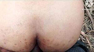 desi indian wife gets hard full anal outdoor sex from husband in real village video