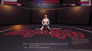 i dominated her in this kinky futanari sex fight wrestling match