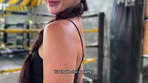 Petite Slut Masturbates Hard In Front Of Mirror With Shaved Pussy!