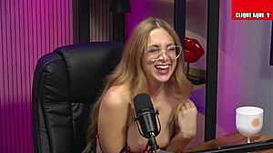 blonde naughty cums hard with vibrator in pussy