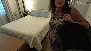 Ali Allure bends over bed sharing creampie with co-worker in swinger lingerie