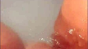 Pretty Blonde Girlfriend Masturbates in Hot Tub to Loud Cumshot Finish