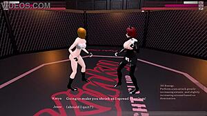 i dominated her in this kinky futanari sex fight wrestling match