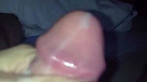 Red Nail Handjob Ends In Thick Cumshot