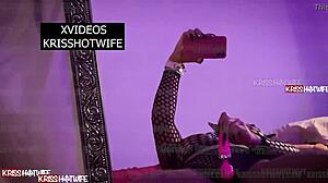 halloween hotwife kriss squirts on my huge toy?