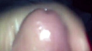 Red Nail Handjob Ends In Thick Cumshot