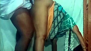 desi indian girlfriend gets bent over fucked in village home by friend 😍🏠🍆