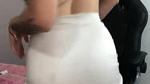 Beautiful Big Tits Young 18+ Latina in Cute Solo Tease