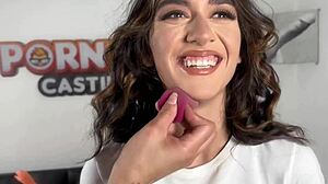 Serena Hill's Bimbo Brunette Body Takes Monster Cock Cumshot In Casting Debut