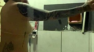 i ache showing wet pussy and huge tits to neighbor while cuck watches soccer