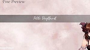 पतली 18+ रंडी लिंगरी हील्स में मॉन्स्टर लंड गले तक ले क्रिम्पाई गटकती