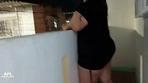 Spy cam catches me railing the fat whore neighbor doggy style part 1.