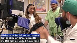 lesbian nurse melany lopez torments patient backstage with toys