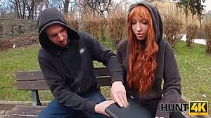 Hunt4k Big Tits Amateur Redhead Pounded by Monster Cock Outdoor Pickup Adventure!