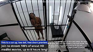 lesbian nurse melany lopez torments patient backstage with toys