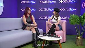 whoa, christy evans the dominatrix swinger takes dani ortiz hard before her own pounding