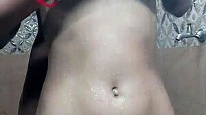 desi stepsis strips and bathes stepbro before closeup big cock tits ass play