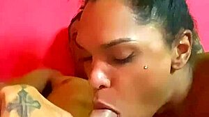 Tattooed trans stud hides massive bulge under clothes