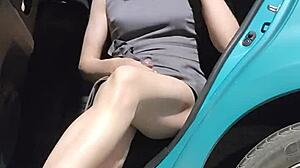ting xuan the chinese shemale pees public then masturbates outdoors