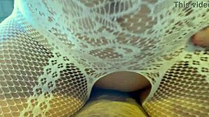 morning blowjob turns into sexy fishnet cowgirl ride with my girl