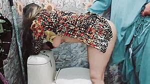 Indian maid, want your boss's cock slamming you in the bathroom with dirty Hindi talk?