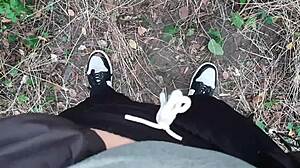 Risky Forest Lesbian Milfs Masturbate To Wild Orgasm