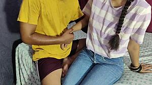 i feel so naughty fucking this hot indian college babe with black cock backstage