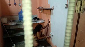 kinky lesbian stepmom spots stepdaughter painting then fingers her to squirt real homemade