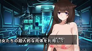 in the cowgirl tits clicker game, she rides the machine with translated subs trial