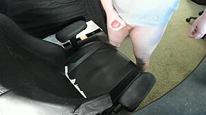 Redhead Teen Bursts Massive Cum Load On Bedroom Chair