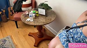 my amateur gf's innocent ass to pussy creampie felt so kinky homemade