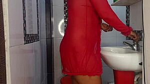 hey babe bathroom quickie with my big ass latina wife moaning on my cock 💦