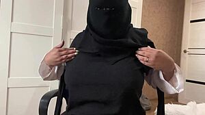 Arab Stepmom's JOI Teases Huge Cock Craving Milf