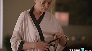 perv stepbro shuts up petite asian teen lulu chu's mouth with monster cock deepthroat