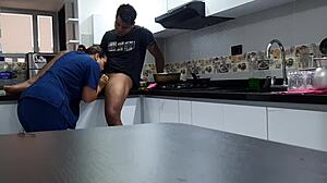 i convince employee for kitchen fuck part one