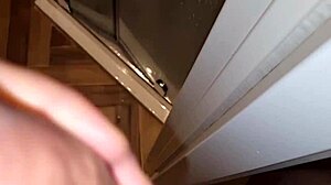 italian guy strips naked, jerks spied by stepsis in sexy bedroom tease