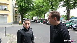 German Scout Fucks Petite 18yr Ass at Street Casting
