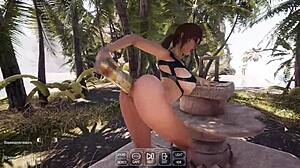 lara shoves runic totem deep in pussy for sperm ritual: 3d hentai gangbang creampie squirting 🍑💦🔥