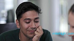 Blonde Milf Tutor Rides College Student's Cock After Seductive Lessons