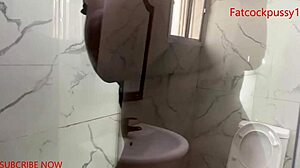 Peeking at stepmom's bath led to ripping clothes and fucking her juicy big ass