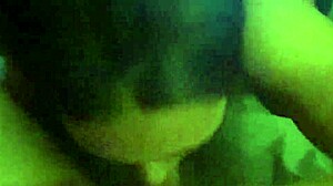 sexy naked wife kneels sucking big monster cock till cum mouthful in mouth