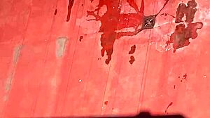 Neighbors sunbathing in bikinis on the terrace, part 4