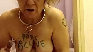 french housewife maid's chained toilet slave session