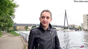 German Scout Fucks Petite 18yr Ass at Street Casting