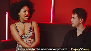 spanish couple's brutal interracial cowgirl hairy pussy lick cum face 😈💦