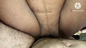 Indian stepmom in blue saree spreads pussy for young stepson quickie fuck