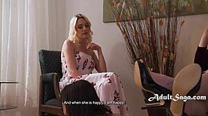 depraved lesbian couple chloe surreal and octavia red scissor with strapon frenzy!