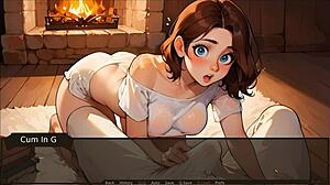 Step sis caught slurping banana in taboo farmer hentai game episode 6